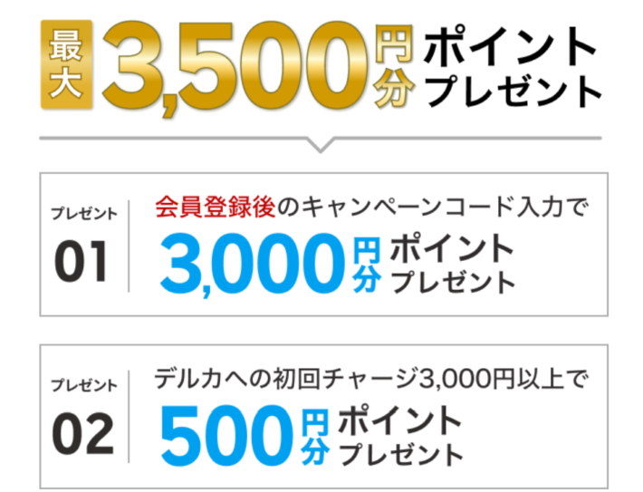 Kドリームス3,500円キャンペーン